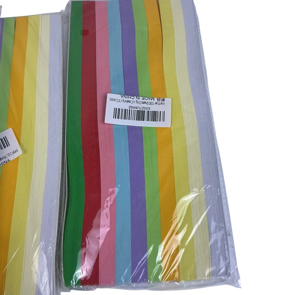 Paper Quilling Strips Multicolor Craft Paper Sealed Assorted Colors Lot‎